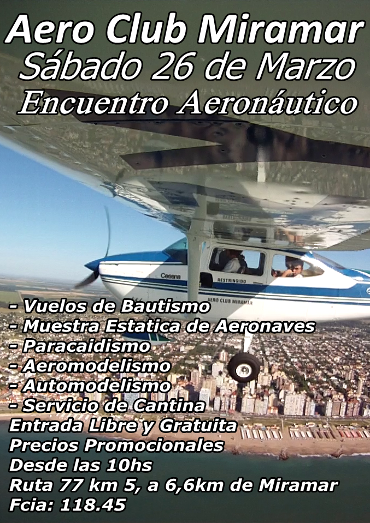 Miramar: Encuentro Aeronáutico en el aeródromo