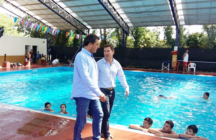 El Intendente Municipal, Germán Di Cesare y Sergio Massa juntos en Otamendi