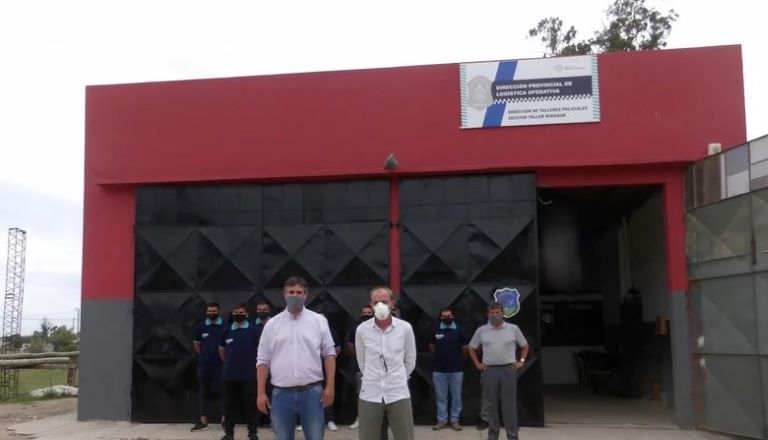 Inauguraron el taller mecánico de la policía en Miramar